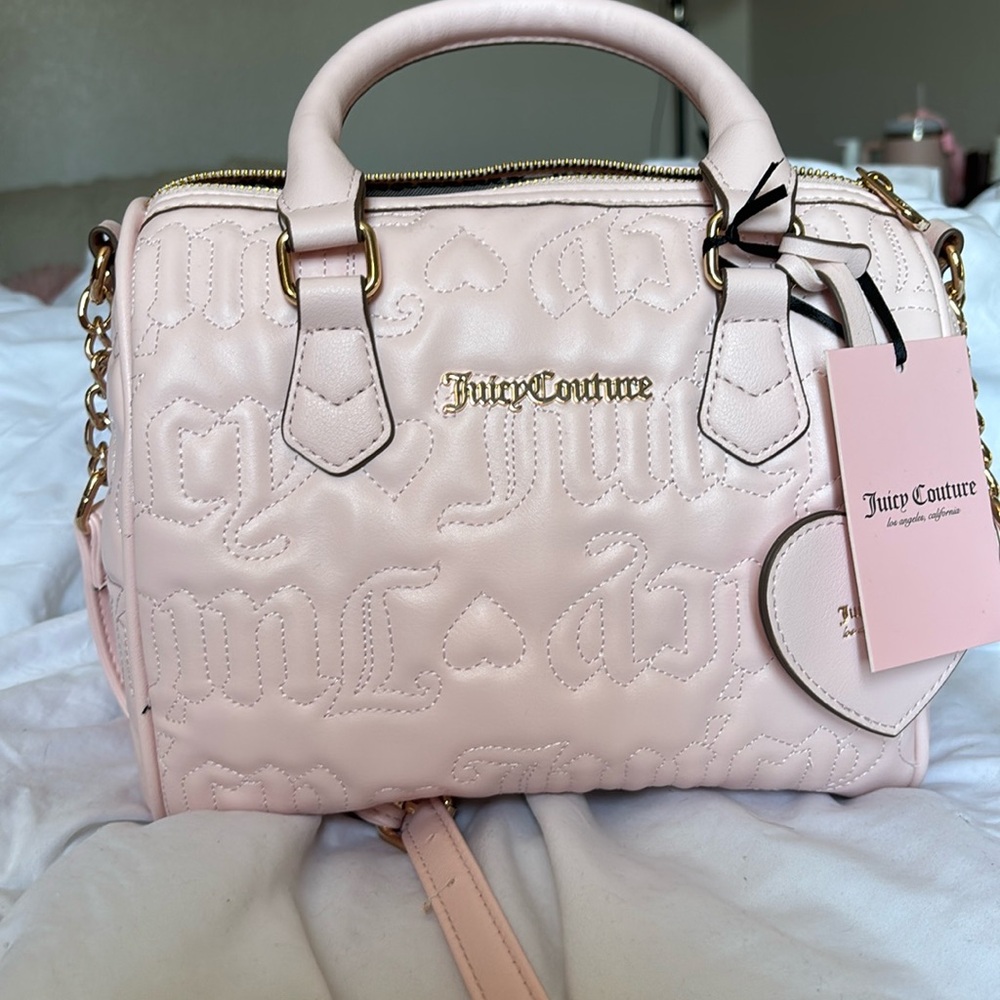 Juicy Couture fame satchel powder blush cross body